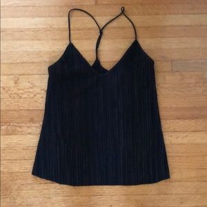 Topshop black dressy tank
